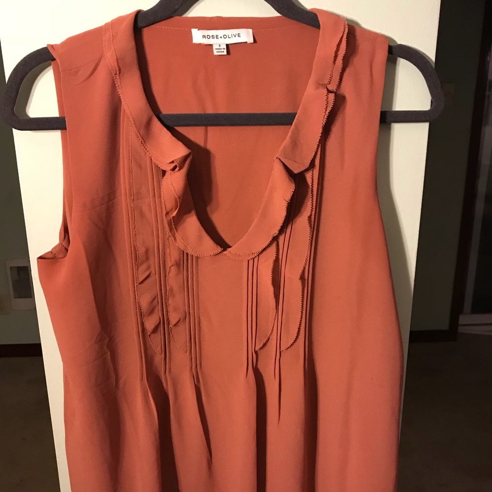 Burnt orange blouse